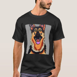 T-shirt Smileteespepepets Allemand Berger Chien Chien Chie