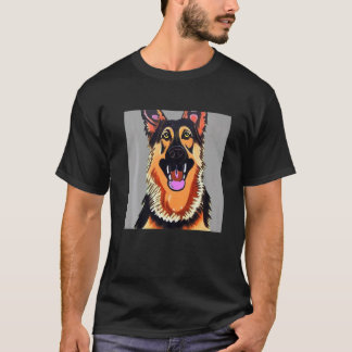 T-shirt Smileteespets German Shepherd Puppy Dog