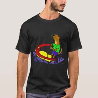 T-shirt Smileteessports Funny Sea Otter Riding Jet Ski