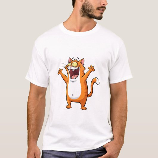 T-shirt Smiley Cat Vibes (Devant)