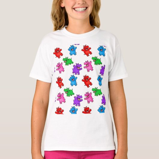 T-shirt Smiling Hippo Collection (Devant)