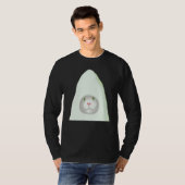 T-shirt Smiling kitten artwork white cat meme (Devant entier)