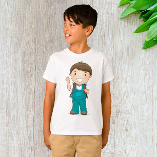 T-shirt Smiling School Boy avec sac à dos
