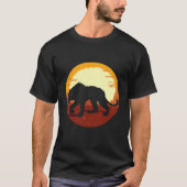 T-shirt Smilodon Préhistorique Sabre Tooth Tiger Mountain  (Devant)