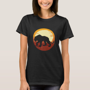 T-shirt Smilodon Préhistorique Sabre Tooth Tiger Mountain
