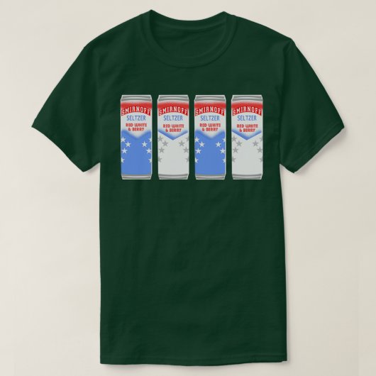 T-shirt Smirnoff Seltzer Rouge blanc Berry (Design devant)