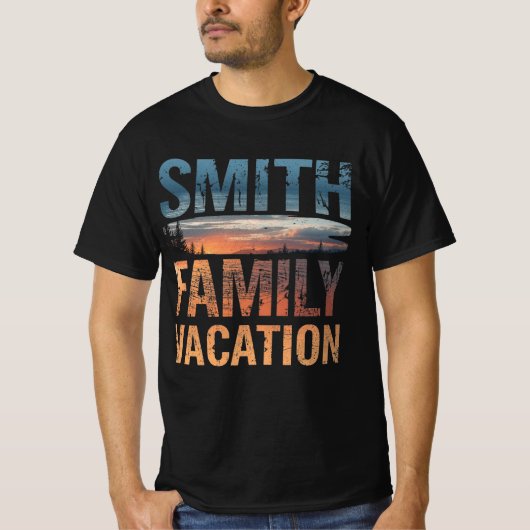 T-shirt Smith Family Vacation Custom Matching Travel (Devant)