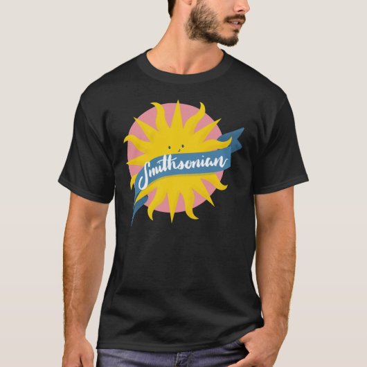 T-shirt Smithsonian Institute Cute Sticker Sun (Devant)