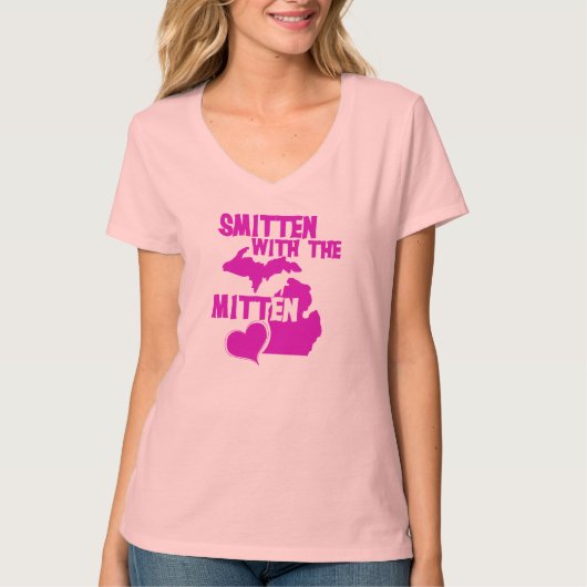 T-shirt Smitten avec le Mitten (Devant)