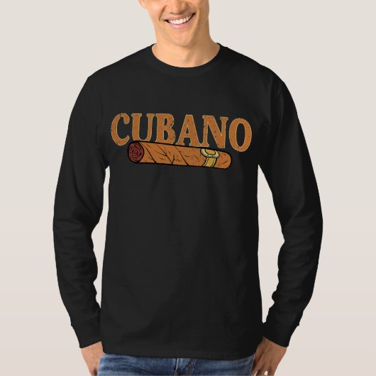 T-shirt Smoke Cubano Cuban Cigar Tees for Smoker Boy Men (Devant)
