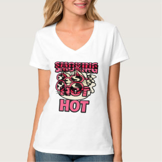 T-shirt Smoking Hot | Funny Cute Cartoon Cat