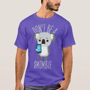 T-shirt Smombie Coala Bored Coala Avec Téléphone Mobile 3