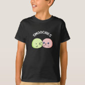 T-shirt Smoochies Drôle Baiser Mochi Pun Dark BG (Devant)