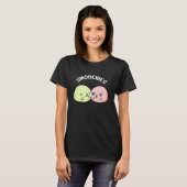 T-shirt Smoochies Drôle Baiser Mochi Pun Dark BG (Devant entier)