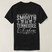 T-shirt Smooth as Tennessee Whiskey bourbon en détresse (Design devant)