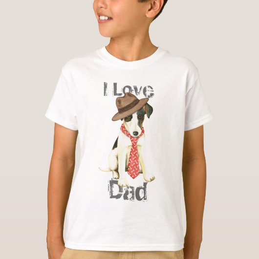 T-shirt Smooth Fox Terrier Papa (Devant)