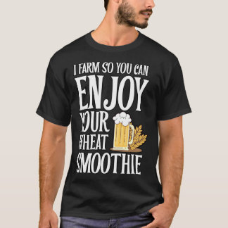 T-shirt Smoothie de Blé Fiers Agriculteurs Locaux  Hommes 
