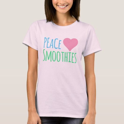 T-shirt Smoothies du Coeur de Paix (Devant)