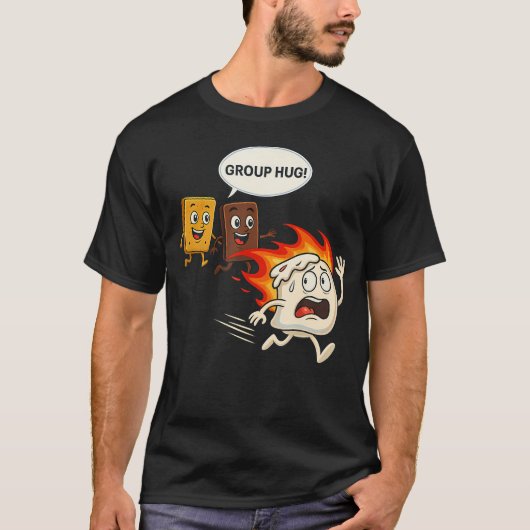 T-shirt S'Mores Camping Drôle (Devant)