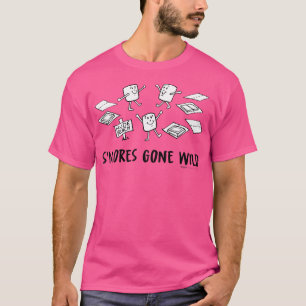 T-shirt S'Mores Est Partis En Camping Wild Marshmallow