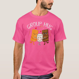 T-shirt Smores Groupe Hug Camping S'mores Chocolat Marshma