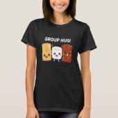 T-shirt S'mores Marshmallows Smores Camping Groupe Hug Cam (Devant)