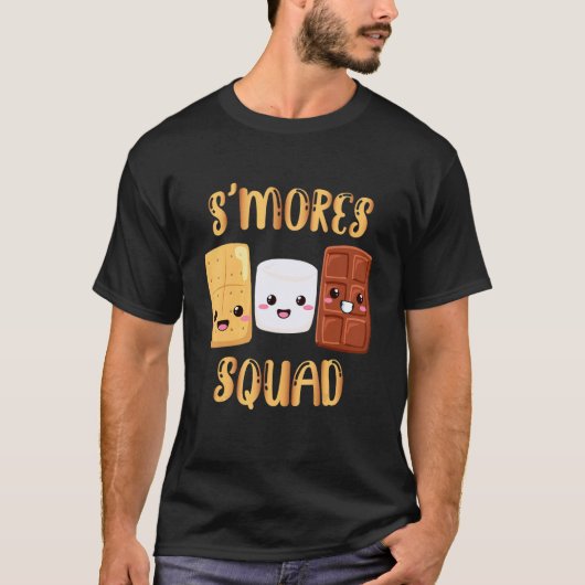 T-shirt S'mores Marshmallows Smores Squad Camping Camping (Devant)