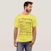 T-shirt s'mores Nutrition Facts Drôle Thanksgiving (Devant entier)