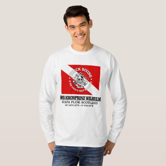 T-shirt SMS Kronprinz Wilhelm (meilleures épaves) (Devant entier)