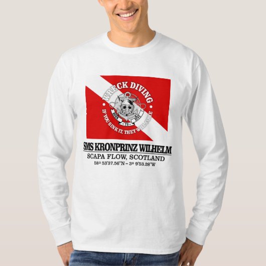 T-shirt SMS Kronprinz Wilhelm (meilleures épaves) (Devant)