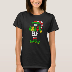 T-shirt Snack Elf Pajama Groupe de jumelage Noël