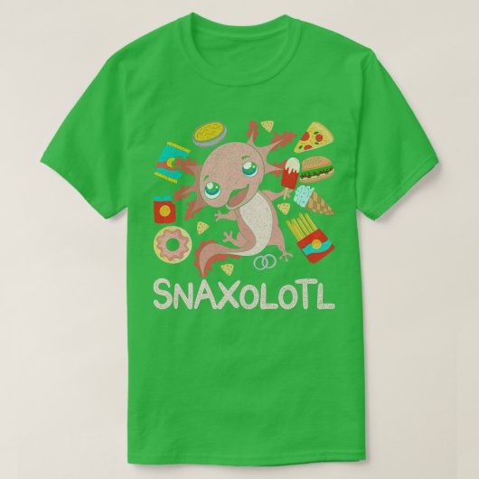 T-shirt Snack Funny Exotic Axolotl (Design devant)