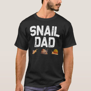 T-shirt Snail Designs For Dad Men Gastropod Lazy Slug