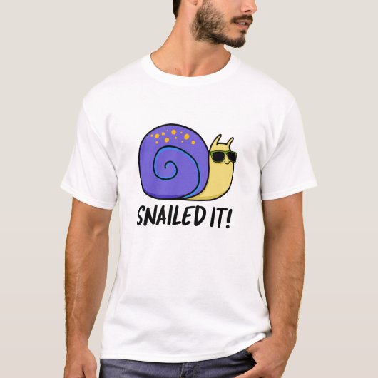 T-shirt Snail It Funky Snail Pun (Devant)