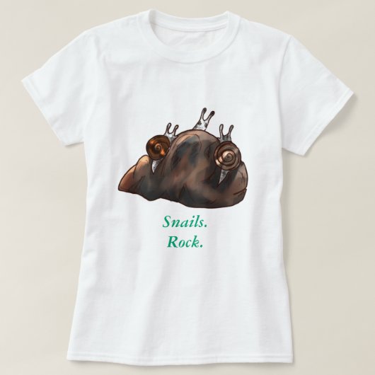 T-Shirt Snails Rock (Design devant)