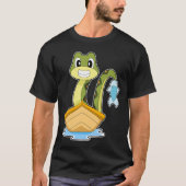 T-shirt Snake Angler Fish Fishing (Devant)