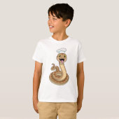 T-shirt Snake as Cook avec Chef casquette (Devant entier)