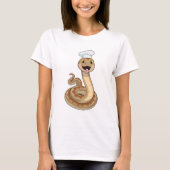 T-shirt Snake as Cook avec Chef casquette (Devant)