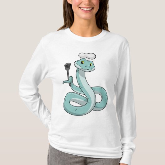 T-shirt Snake as Cook avec Chef casquette (Devant)