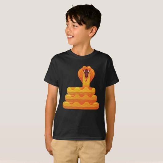 T-shirt Snake Cobra serpents animal reptile animal python  (Devant entier)