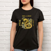 T-shirt Snake Gold Foil Chinois Lunaire Nouvel An 2025 Bol