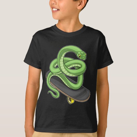 T-shirt Snake Skateboard Sports (Devant)