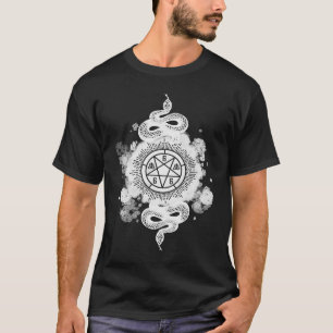 T-shirt Snakes Pentagram Leviathan Cross E Girl Mall Trad
