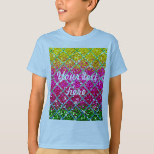 T-shirt Snakeskin rose parties scintillant