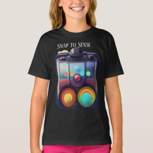 T-shirt Snap to Sense , Application de création de casse-t