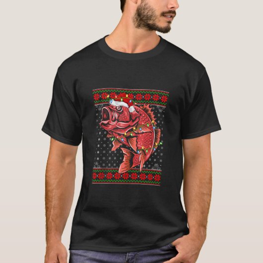 T-shirt Snapper Feux de Noël Doux moche Père Noël Snappe (Devant)