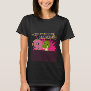 T-shirt Snappy 6e Anniversaire Backprint Gator Fille 4
