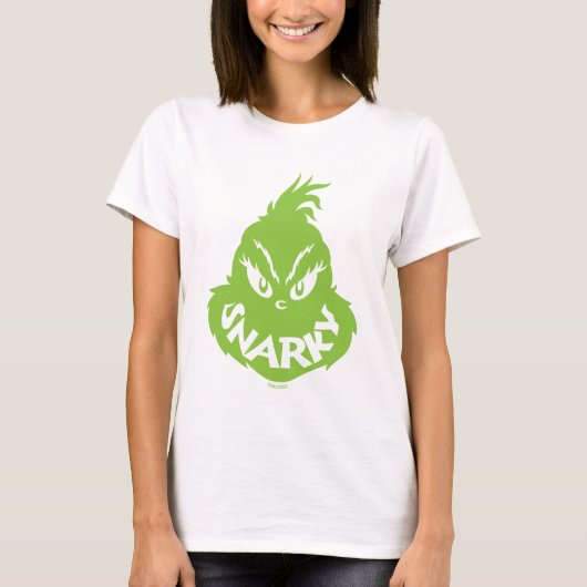 T-shirt Snarky Grinch | The Grinch Face (Devant)