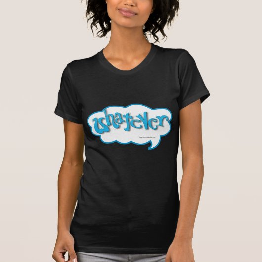 T-shirt Snarky Quoi Que La Main Lettré Sarcasme (Devant)