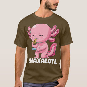 T-shirt Snaxalotl Axolotl Pizza Salamander Mexicaine March